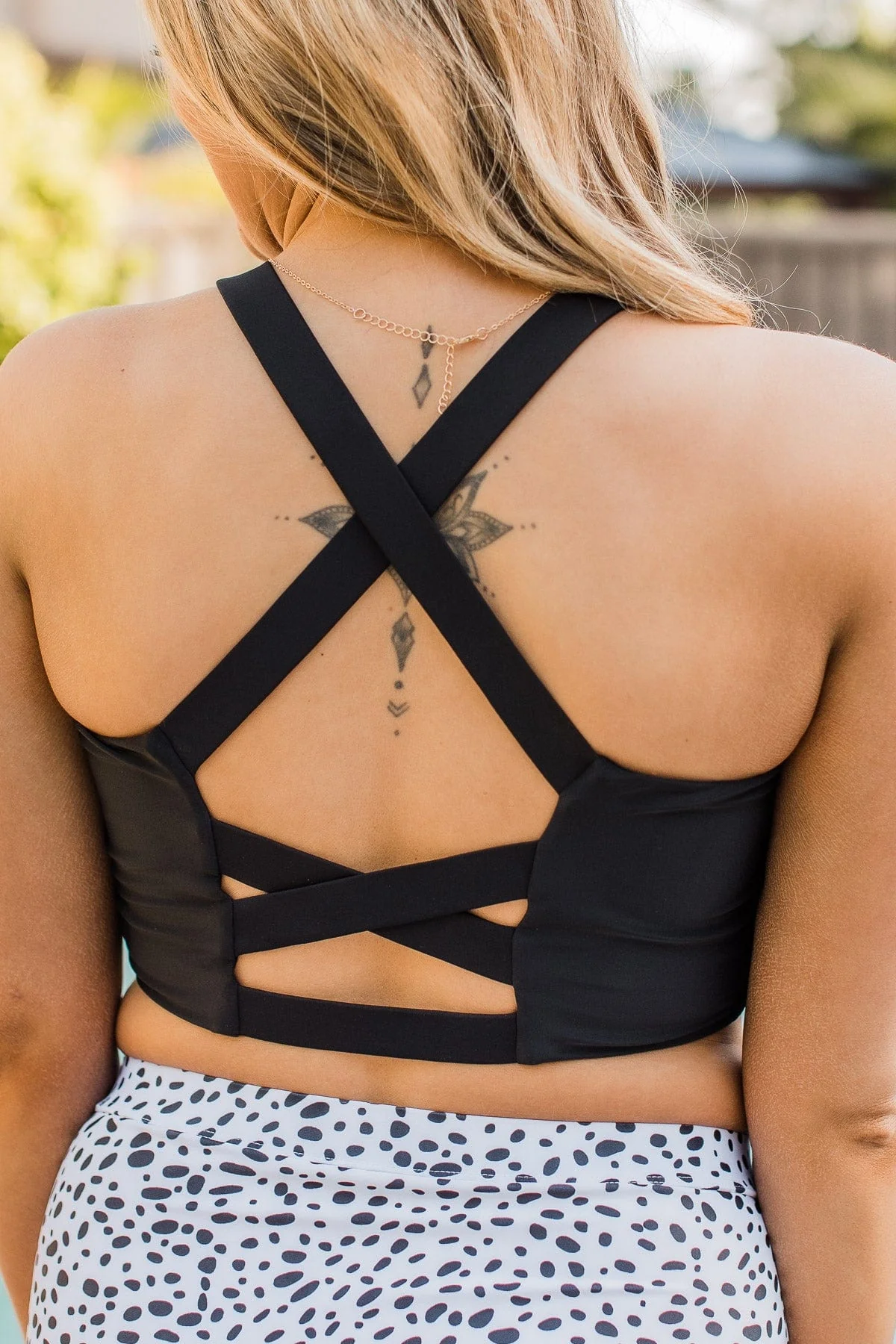 Along The Boardwalk Swim Top- Black - Image 9