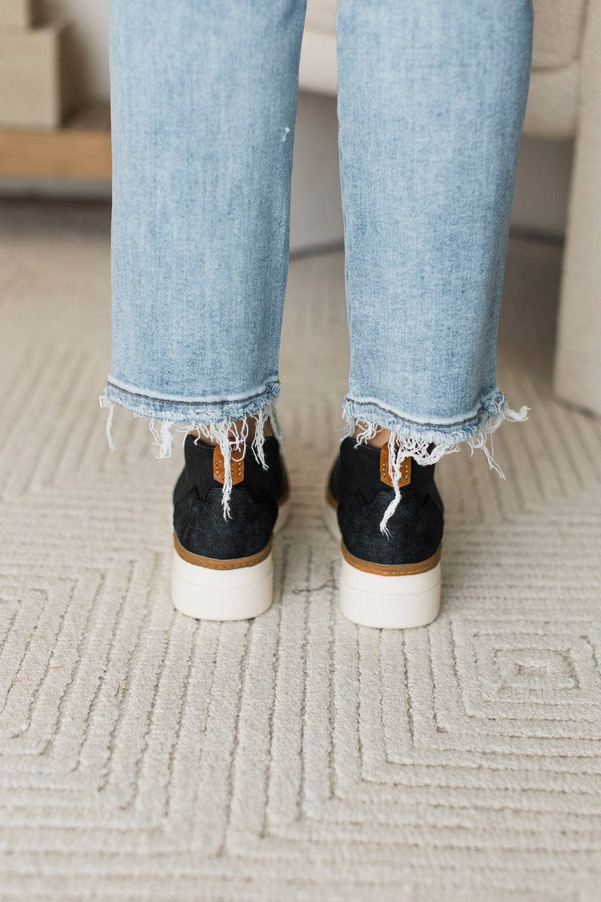 Blowfish Charming Wedge Sneakers- Black - Image 4