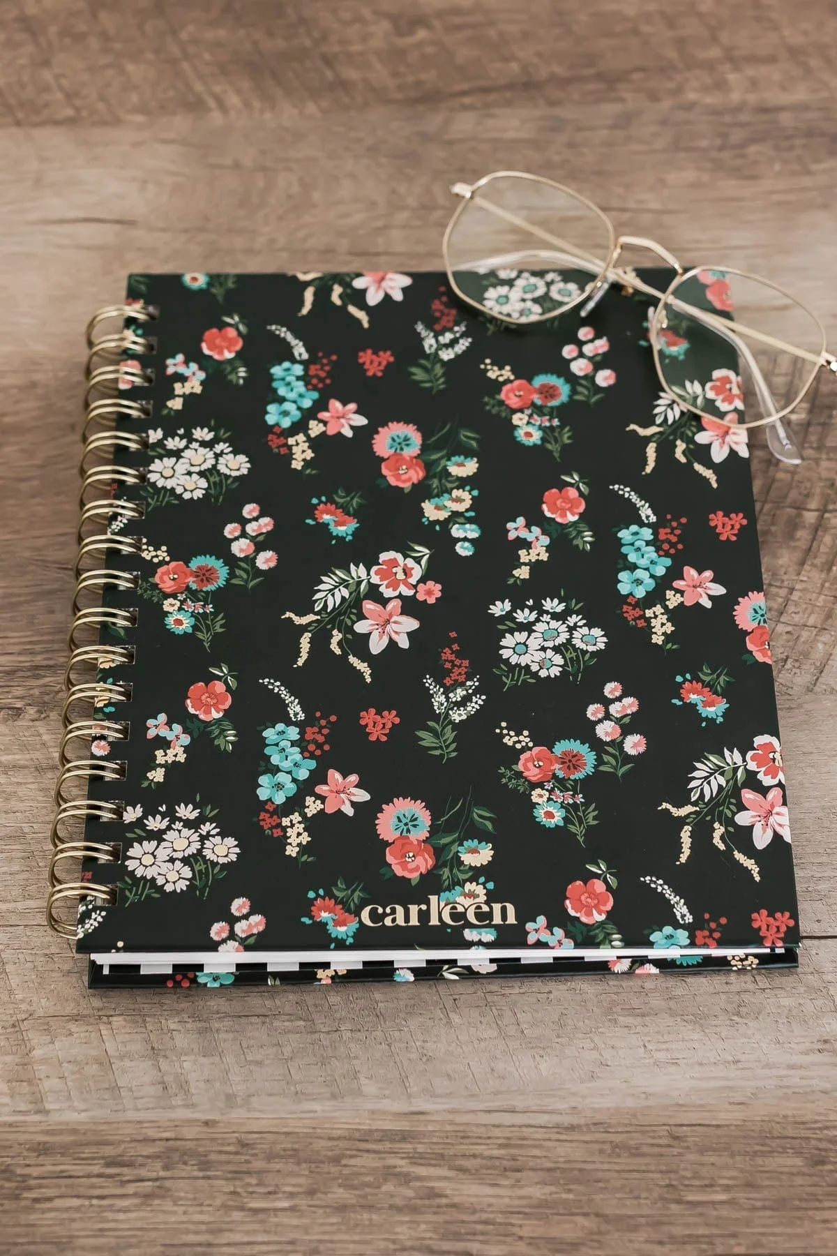 Classic Lined Journal Notebook - Floral Print - Image 4