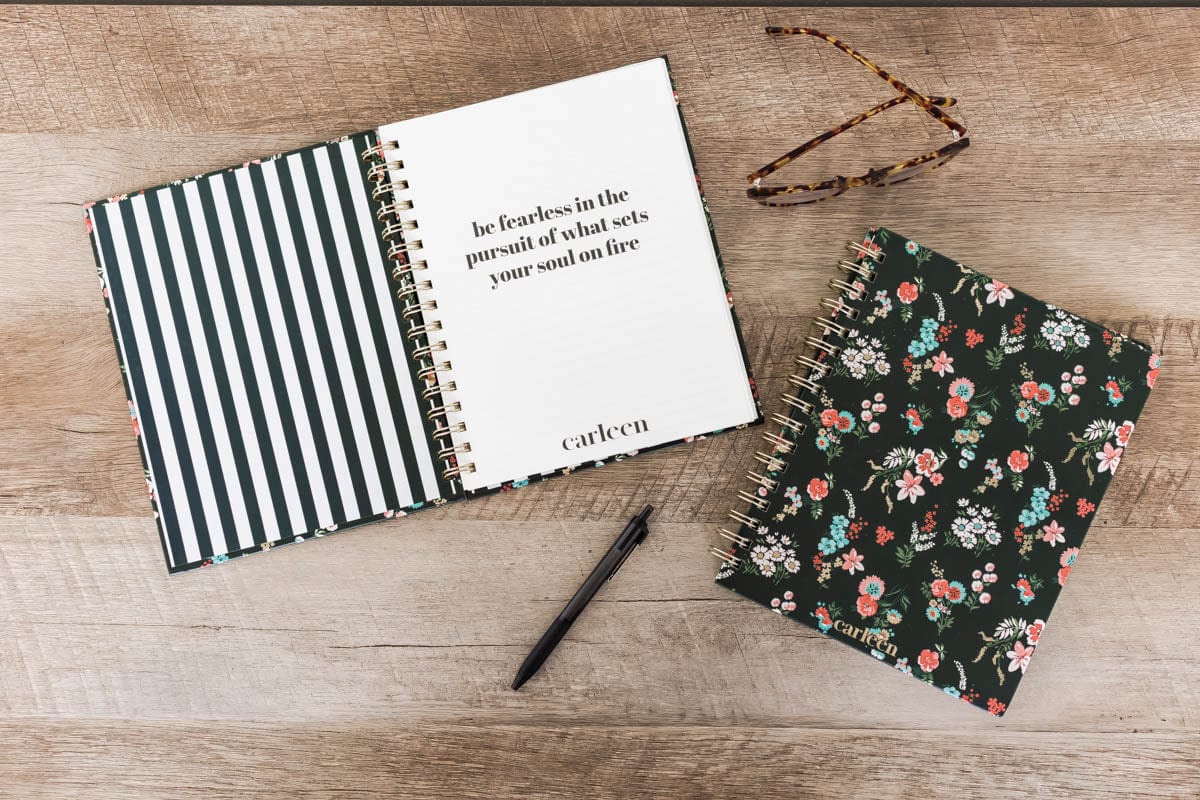 Classic Lined Journal Notebook - Floral Print - Image 5