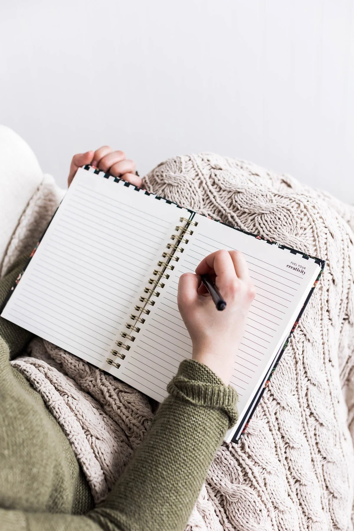 Classic Lined Journal Notebook - Floral Print - Image 6