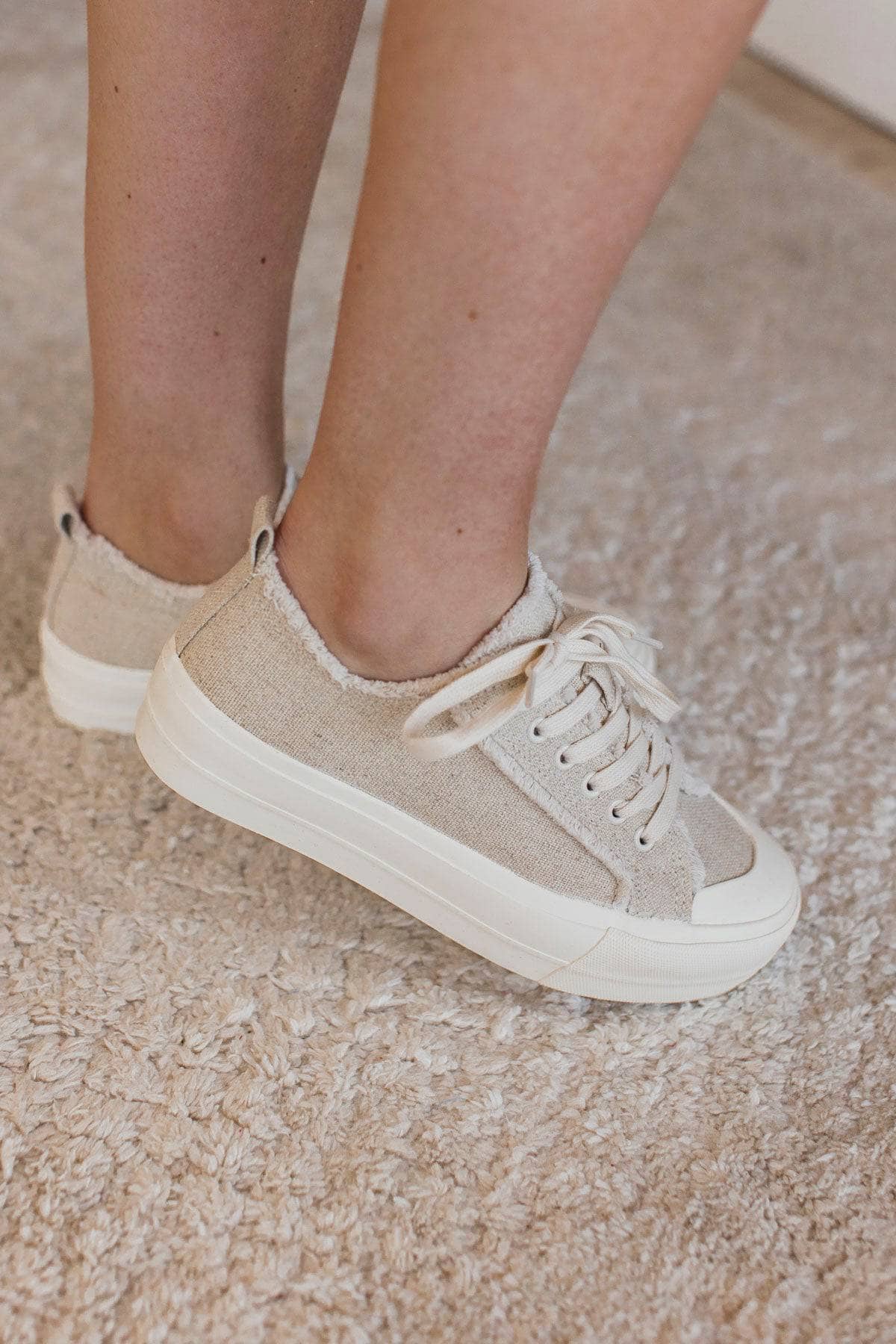 Corky's Could Care Less Sneakers- Natural - Image 3