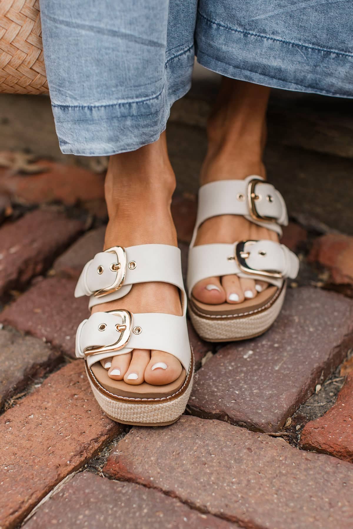 Corky's Manifest Wedge Sandals- Ivory - Image 3