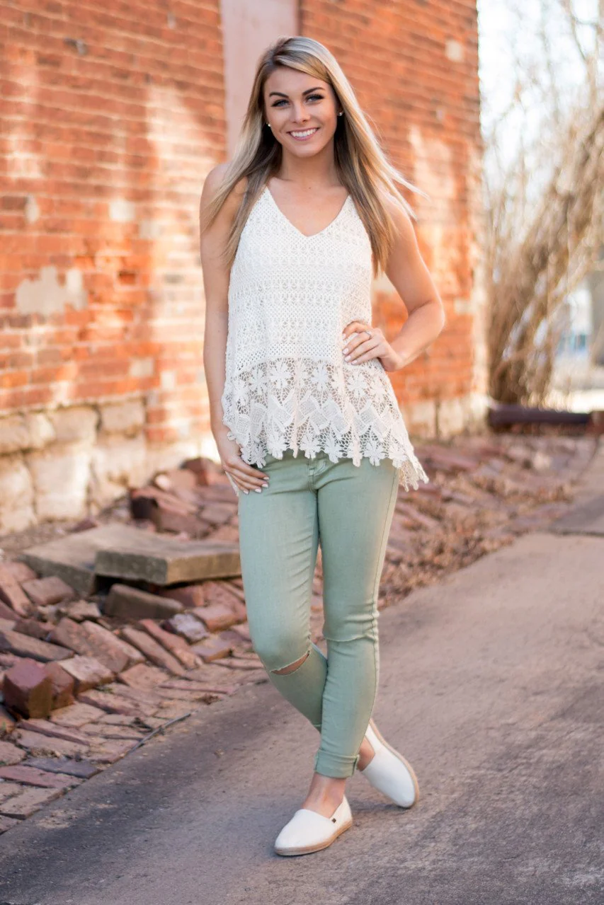 Cream Crochet Top - Image 8