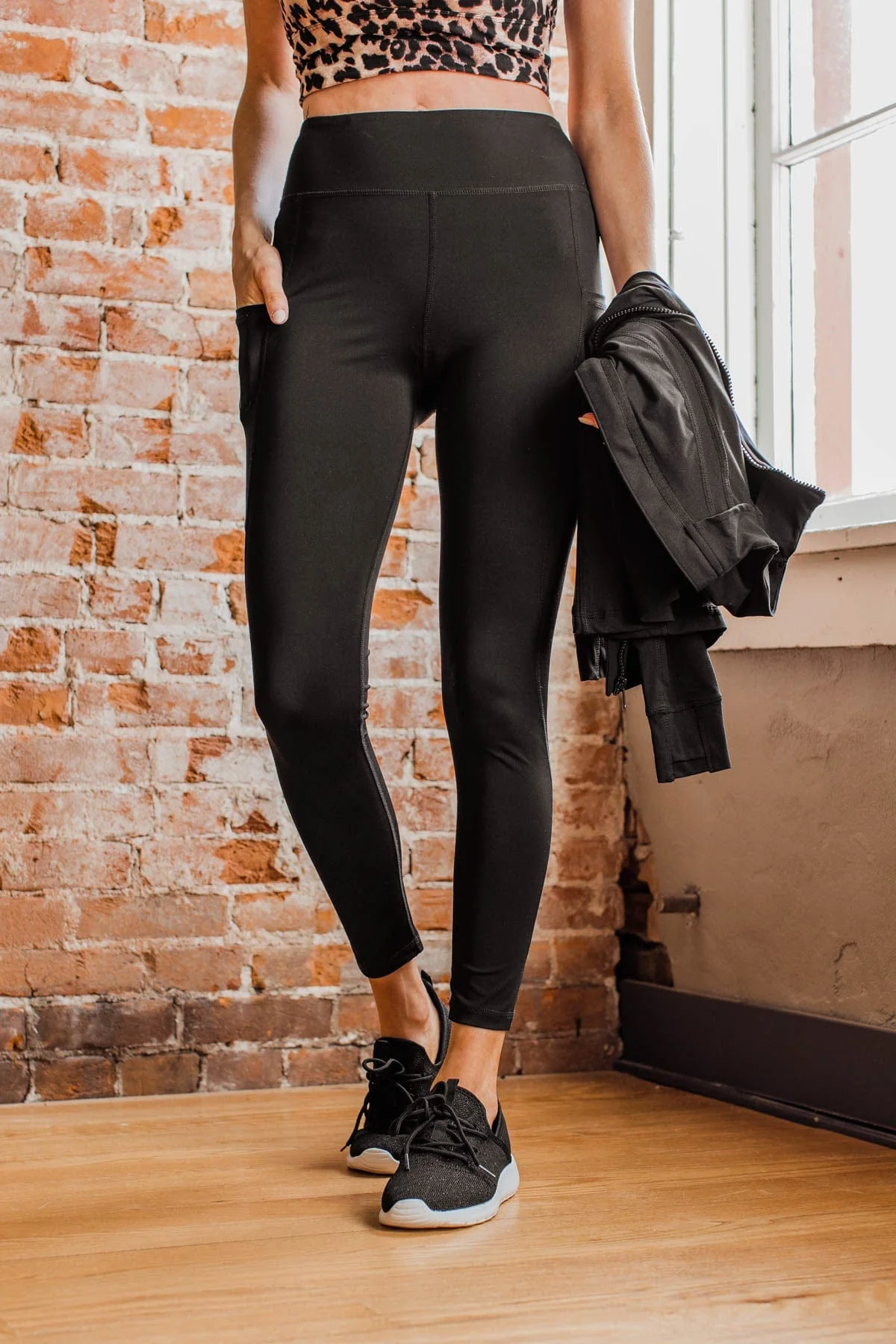 Create My Own Path Athleisure Leggings- Black - Image 7