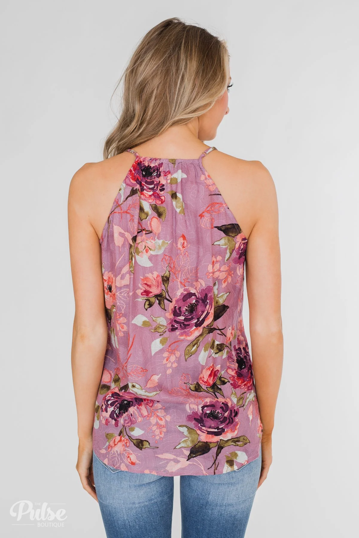 Dreaming of Floral Ruffle Tank Top - Orchid - Image 10
