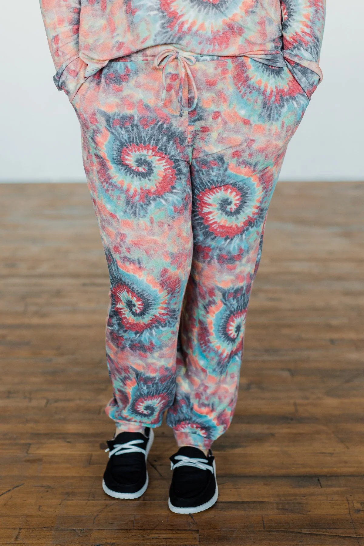 Follow The Sun Tie Dye Joggers- Multi-Color - Image 3