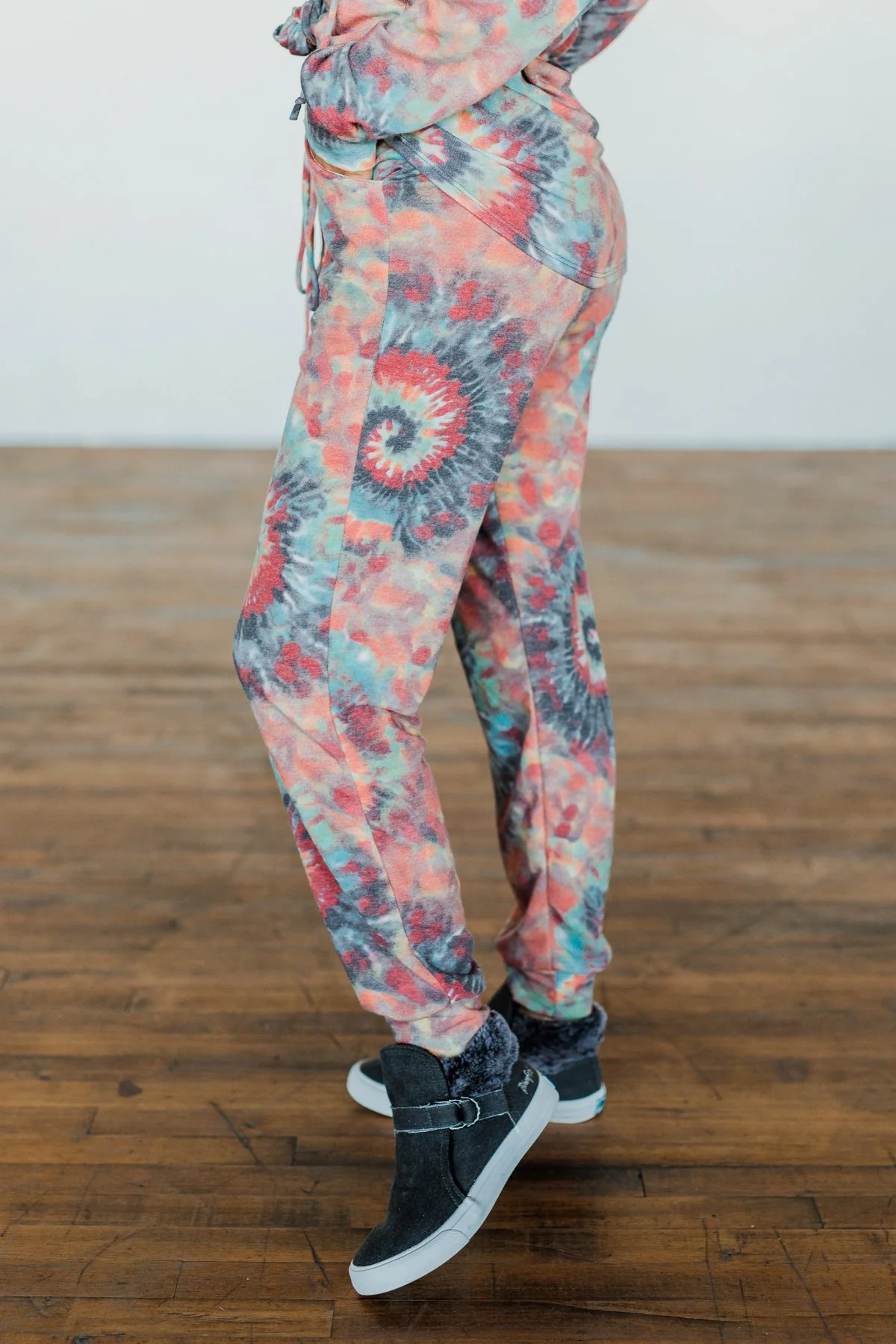 Follow The Sun Tie Dye Joggers- Multi-Color - Image 4