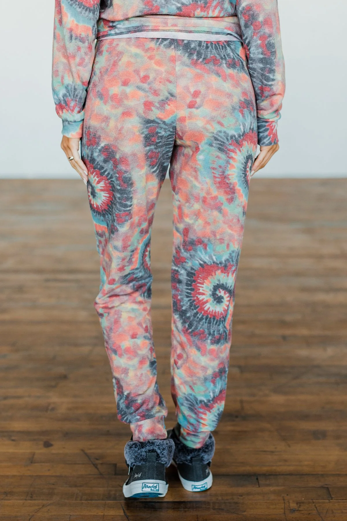 Follow The Sun Tie Dye Joggers- Multi-Color - Image 6