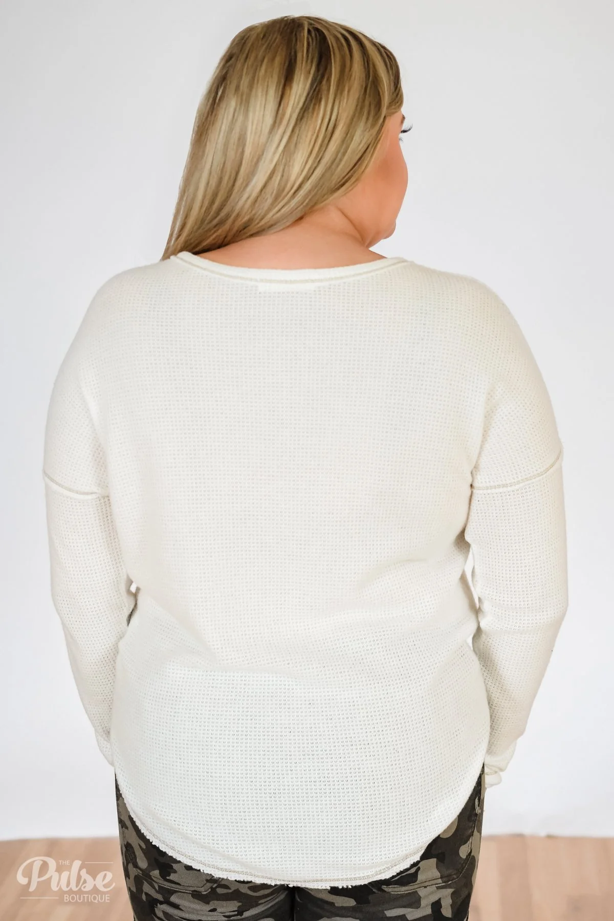 Go-To Henley Thermal Top- Ivory - Image 9