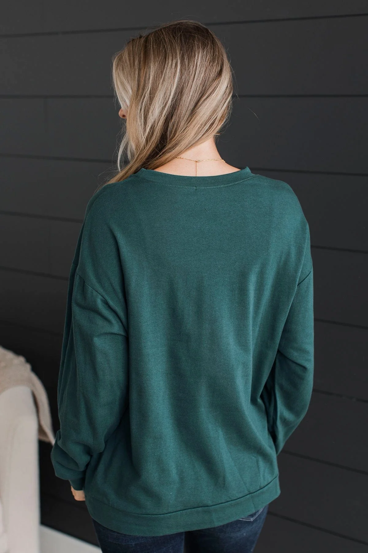 "Happy Camper" Graphic Top- Teal - Image 7