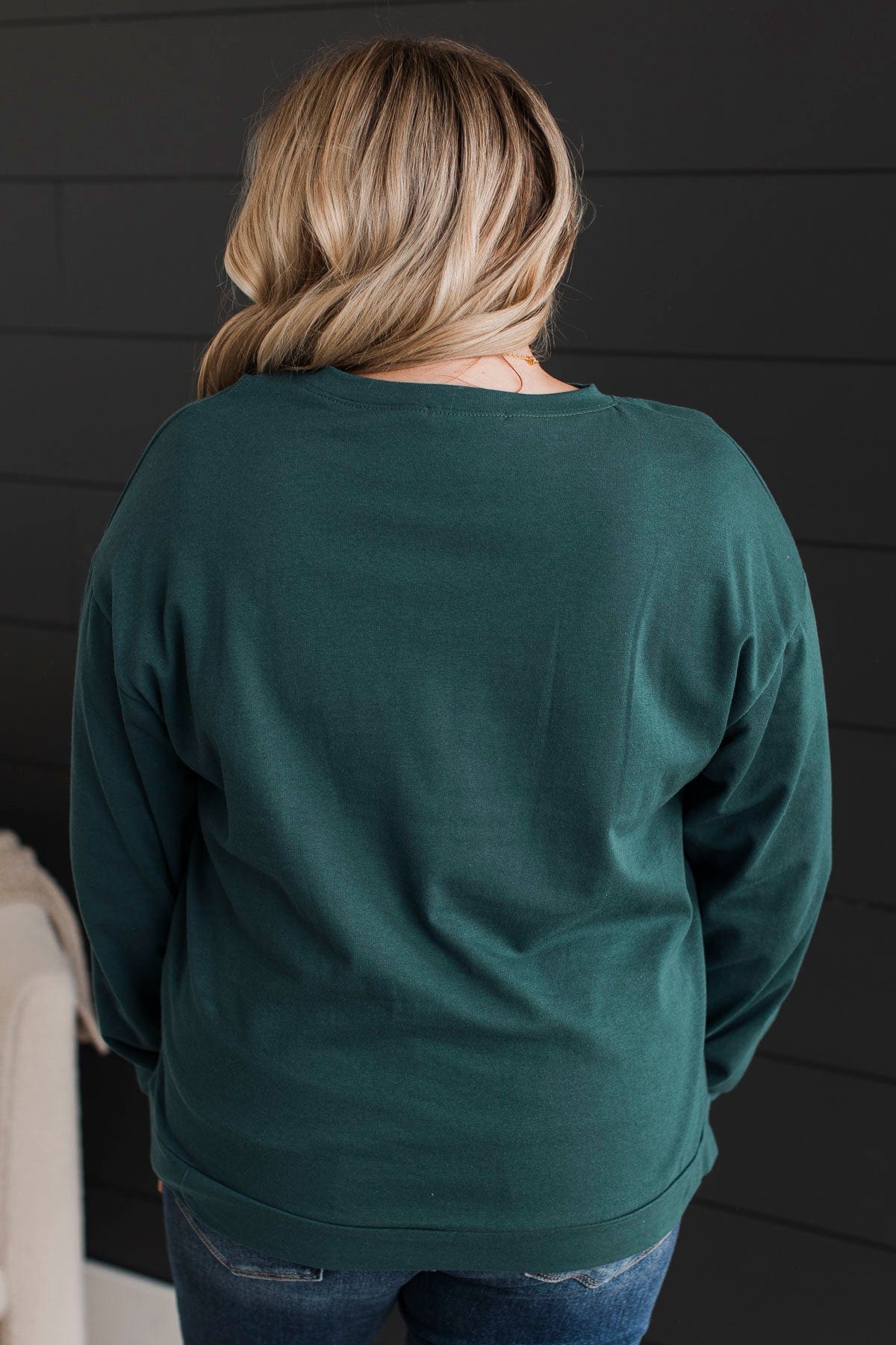 "Happy Camper" Graphic Top- Teal - Image 8