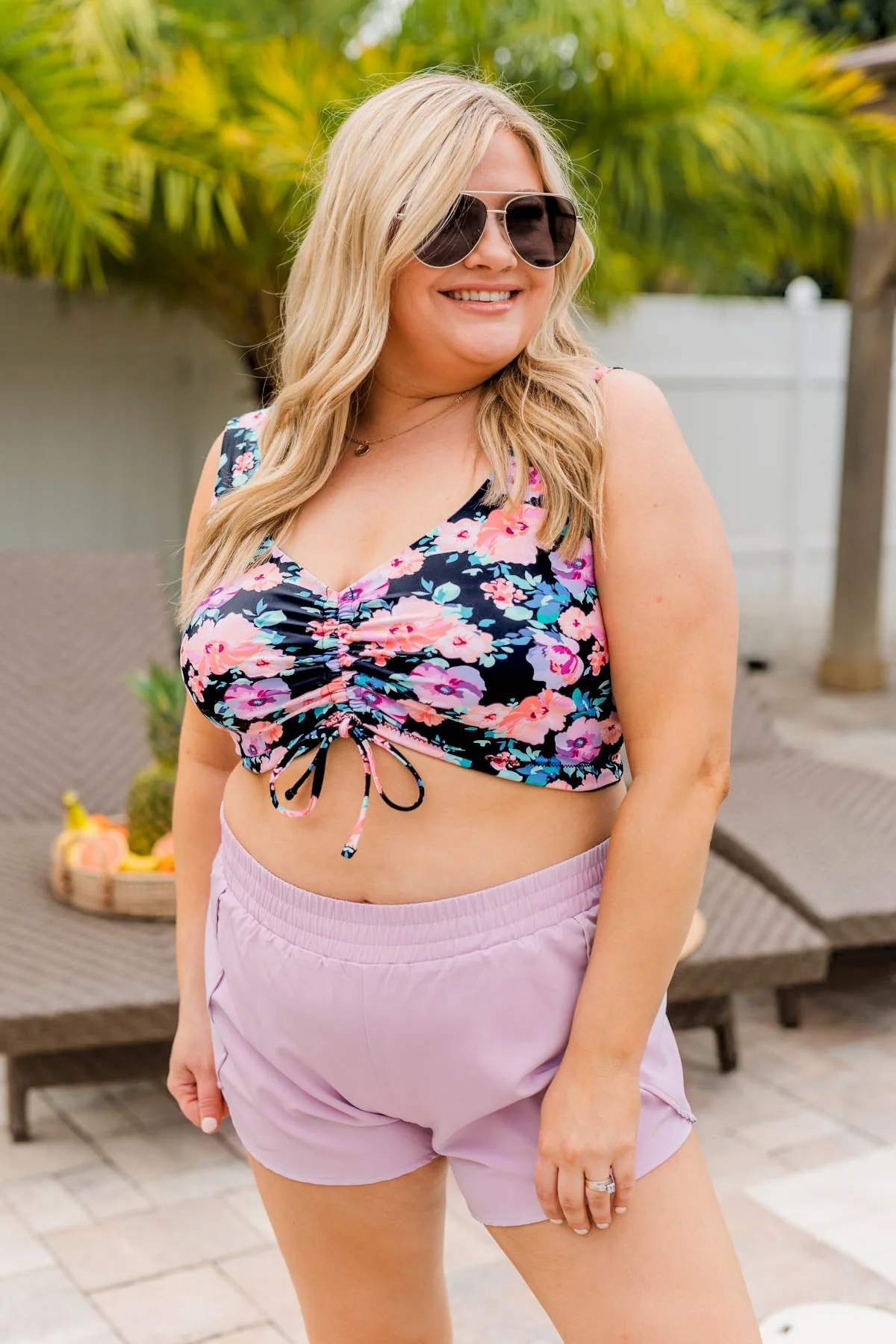 High Tide Athleisure Shorts- Lavender - Image 11