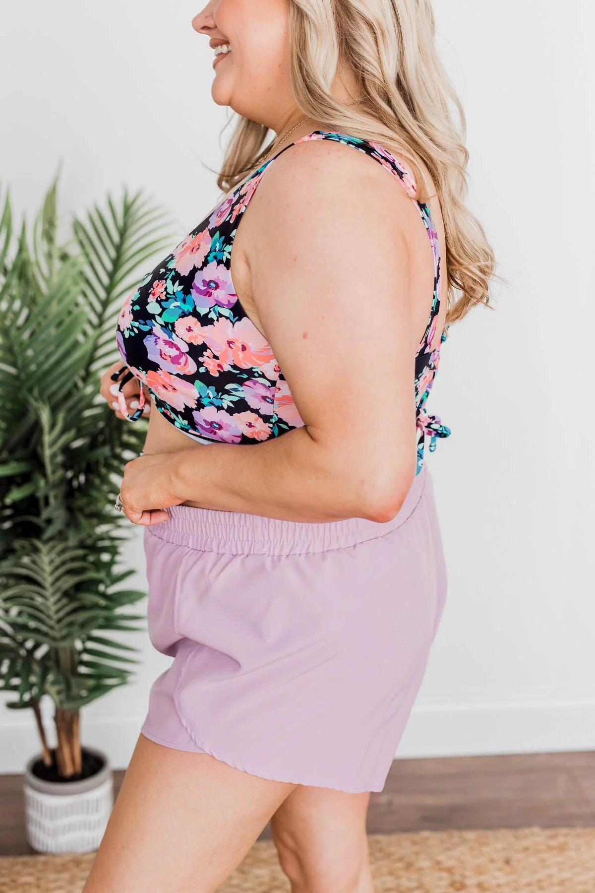 High Tide Athleisure Shorts- Lavender - Image 13