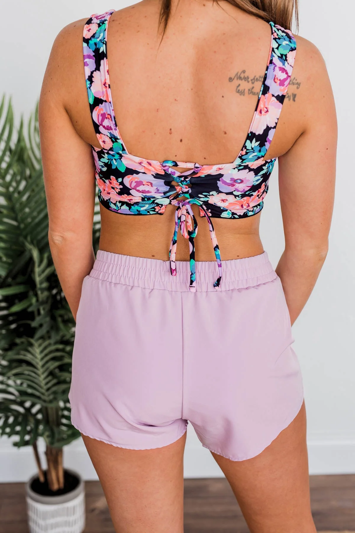 High Tide Athleisure Shorts- Lavender - Image 15