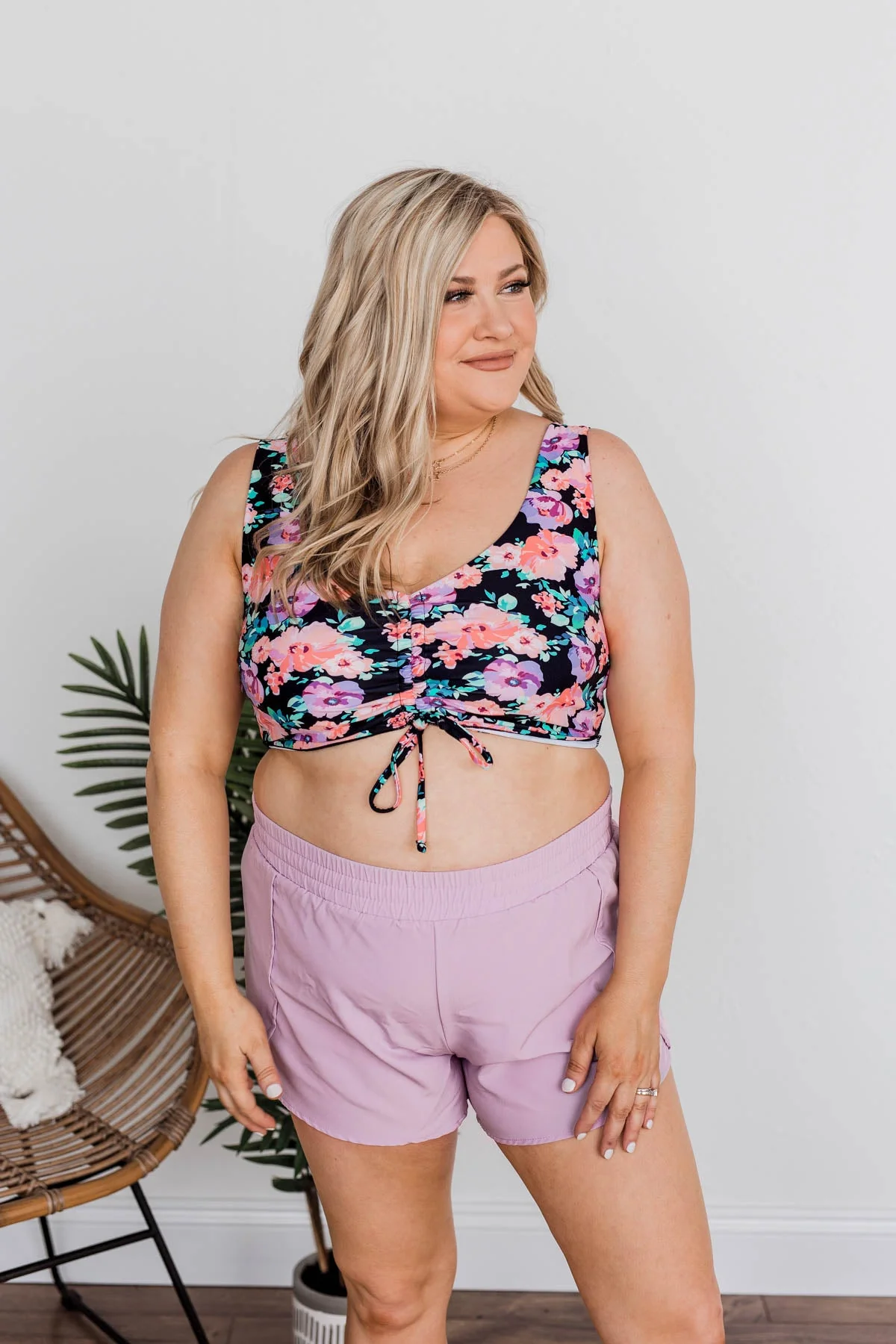 High Tide Athleisure Shorts- Lavender - Image 17