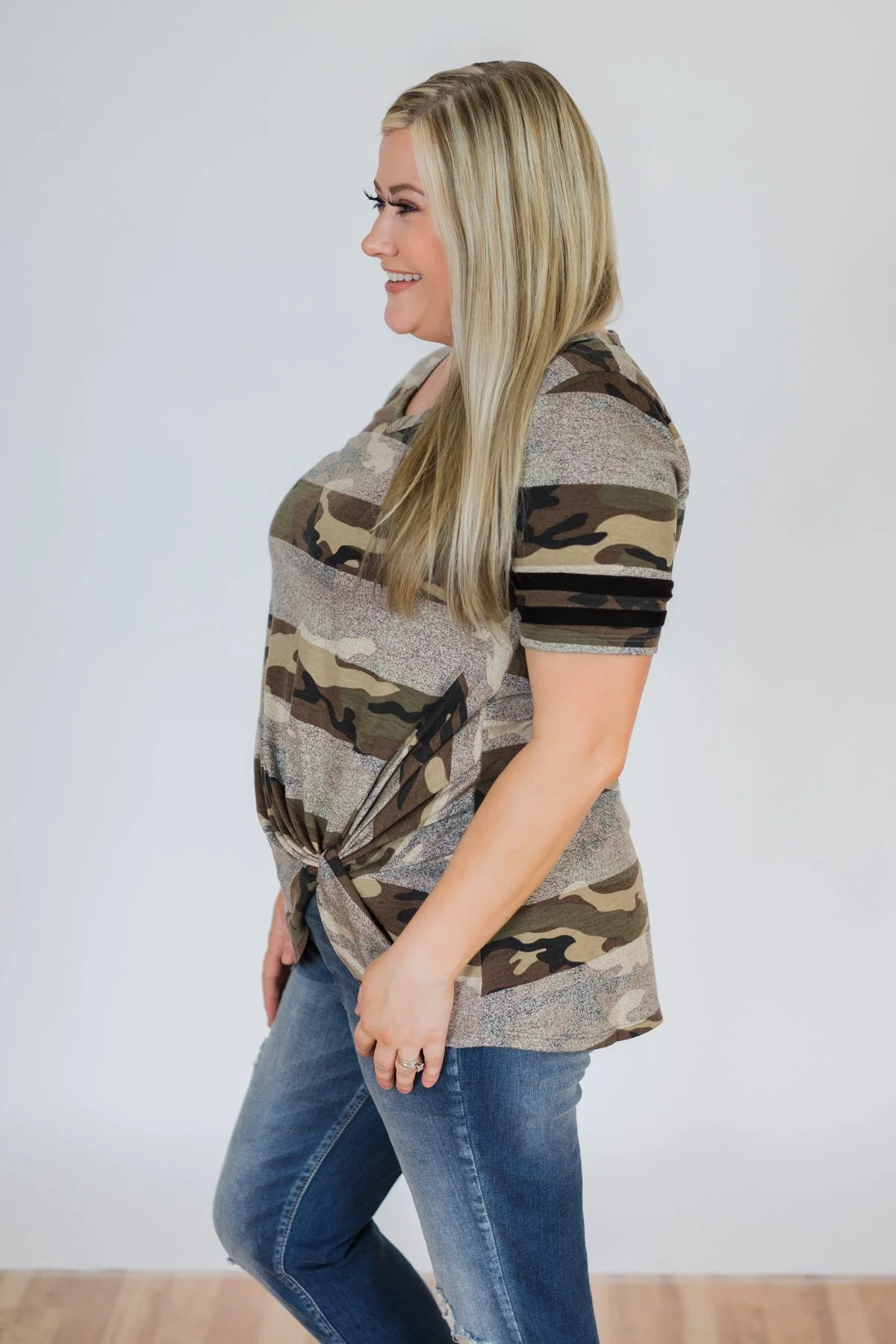 Killing Time Camo Knot Top - Image 7