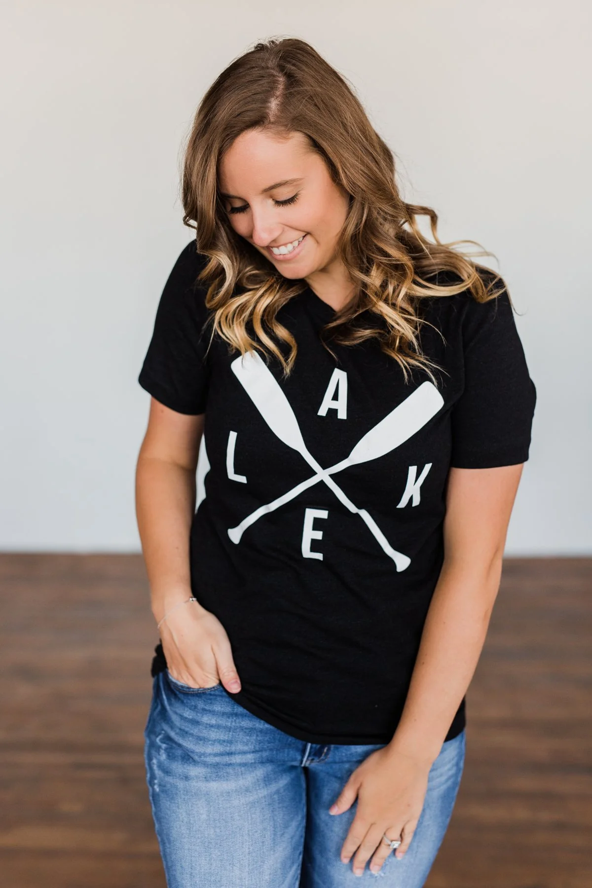 "Lake" Graphic Tee- Black - Image 3