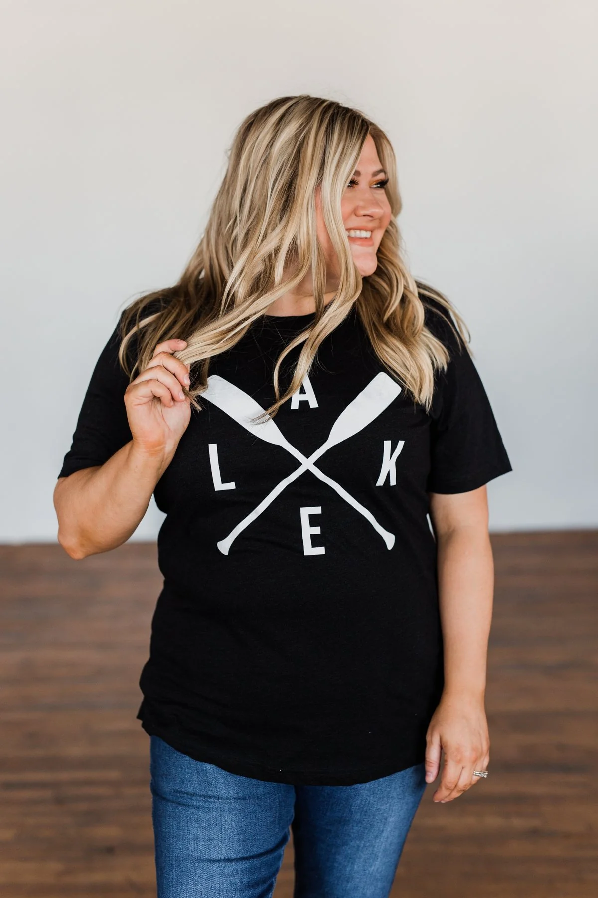 "Lake" Graphic Tee- Black - Image 5