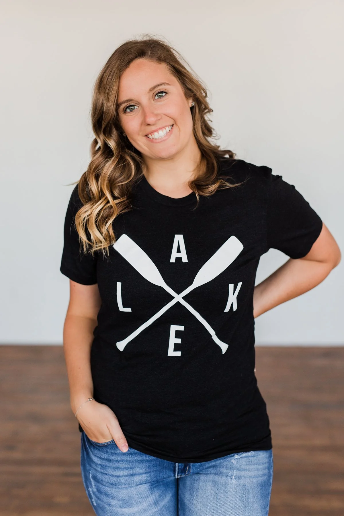 "Lake" Graphic Tee- Black - Image 6