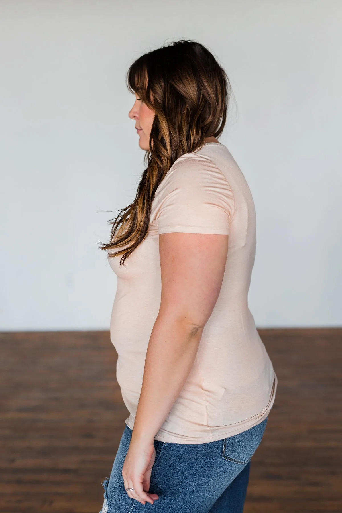 Meet Me Here Short Sleeve Top- Light Oatmeal - Image 11