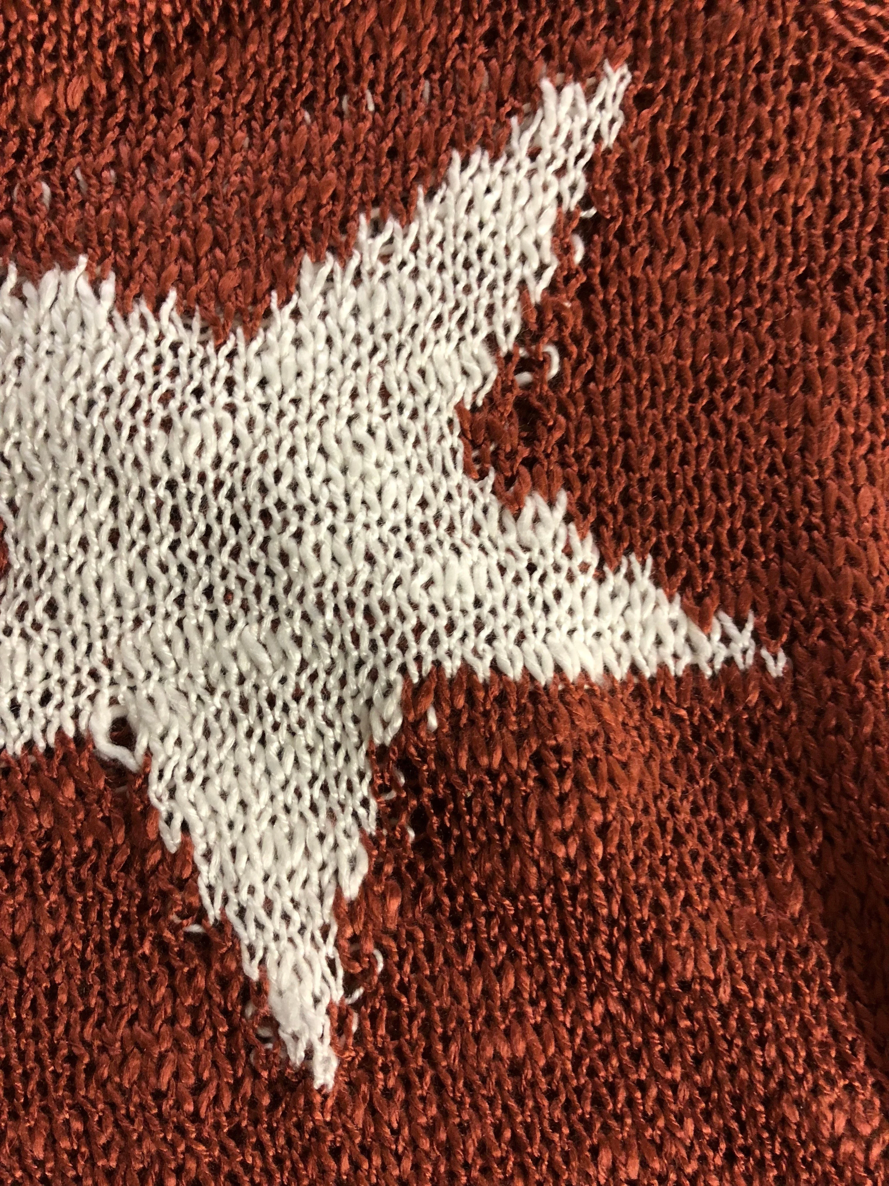 Perfect Timing Knitted Star Top- Burnt Orange - Image 14