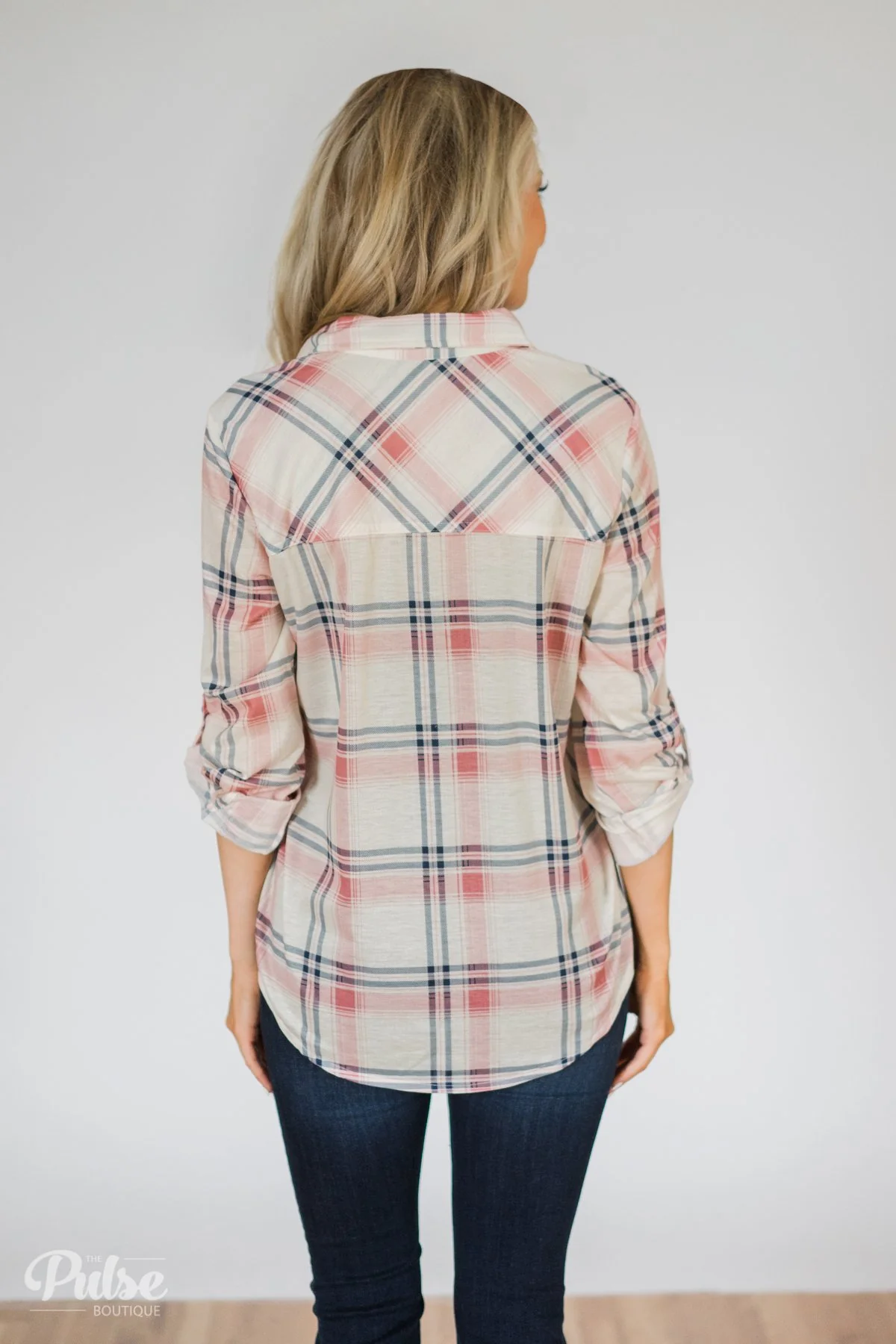 Plaid Perfection- Ivory & Pink - Image 6