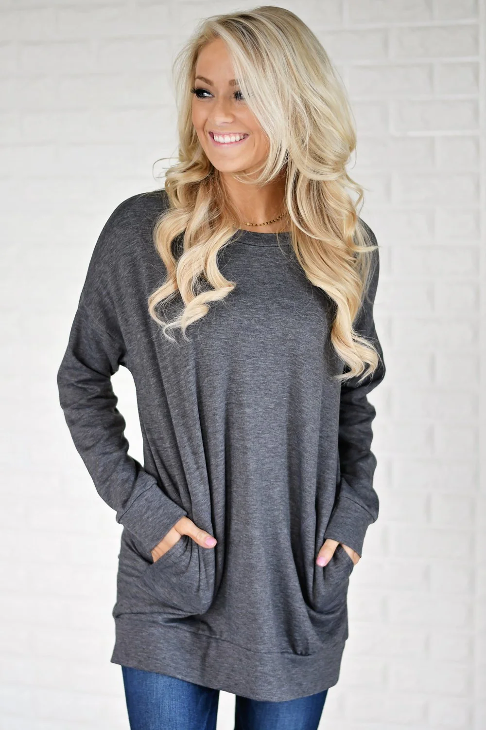 Pocket Sweater - Grey - Image 3