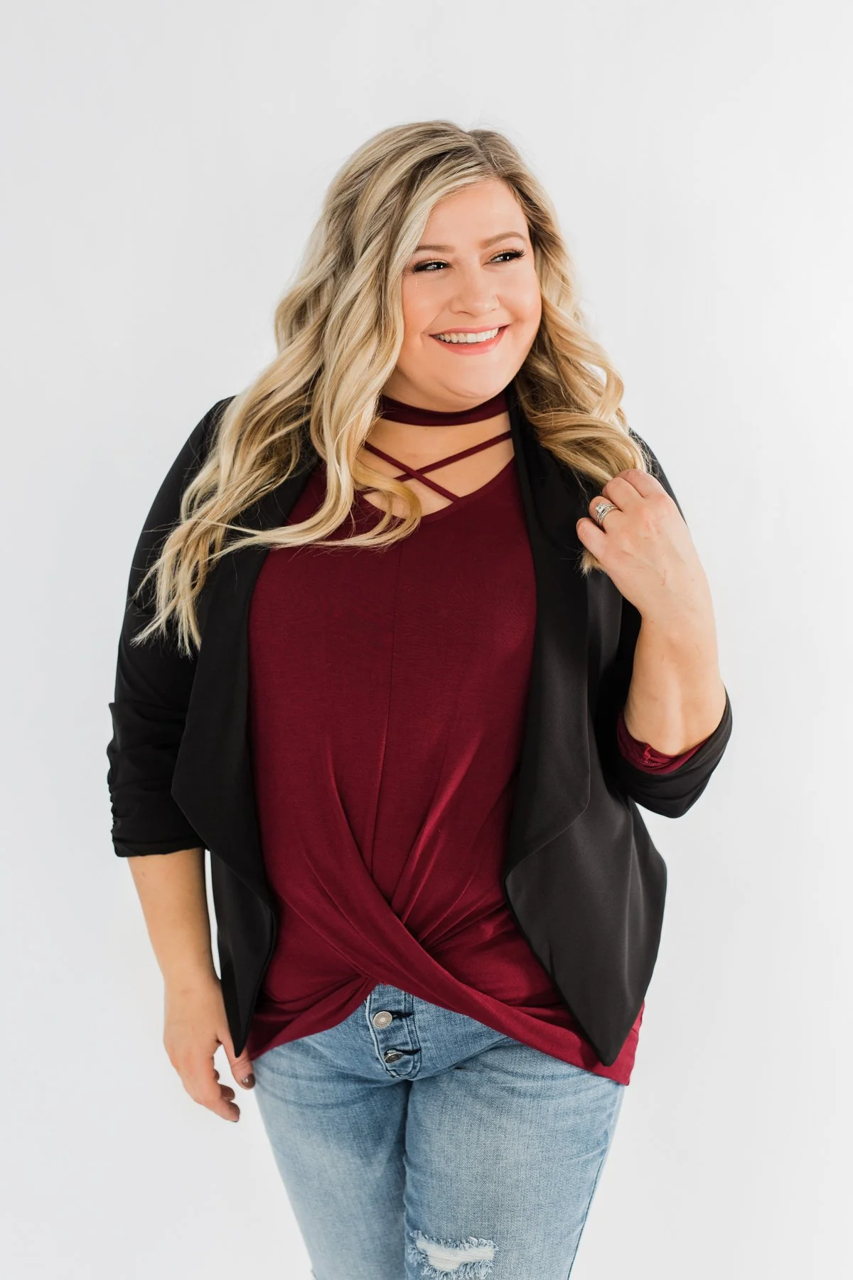 Pretty & Professional Blazer- Black - Image 3