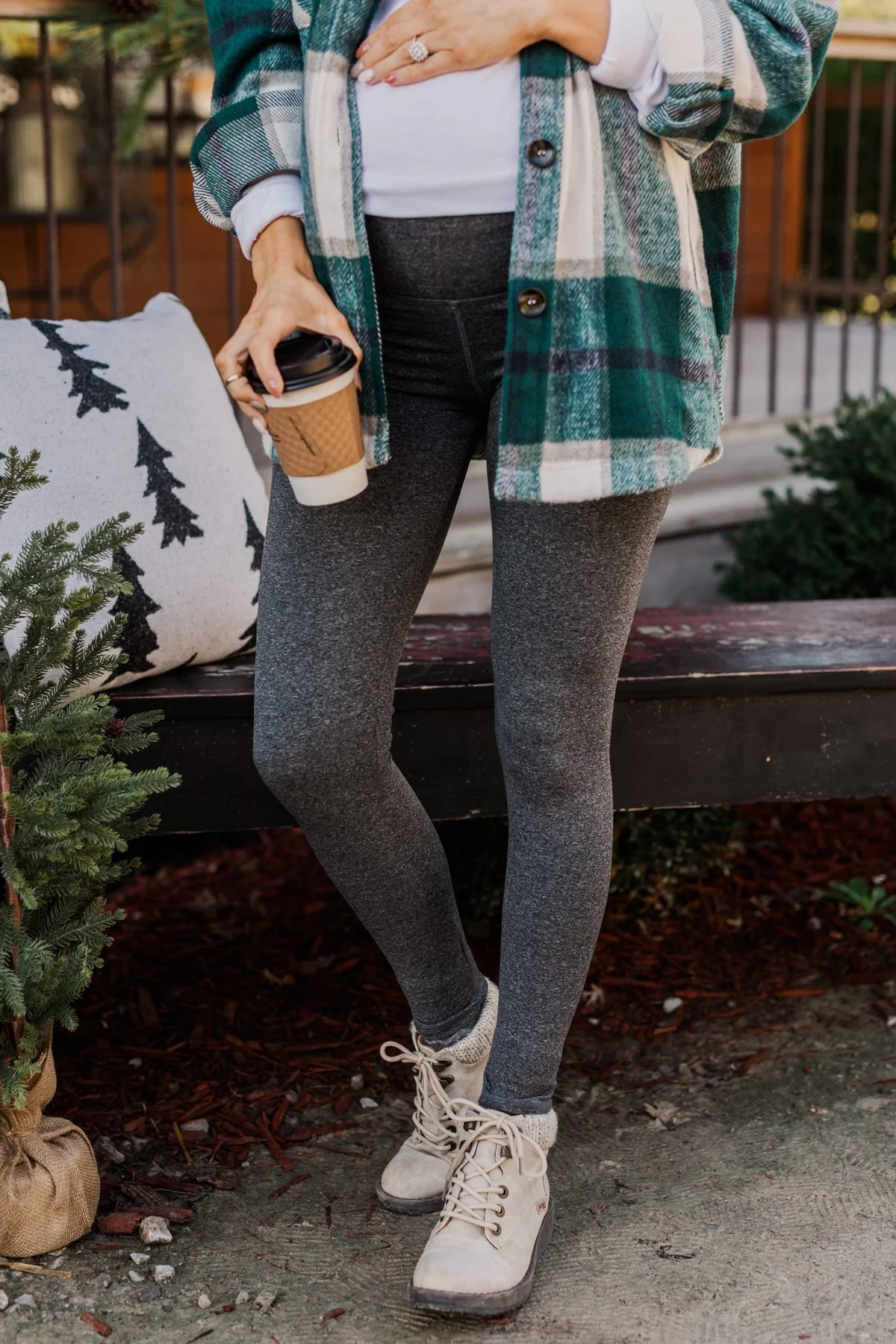 Pulse Basics Elevated Leggings- Charcoal - Image 3