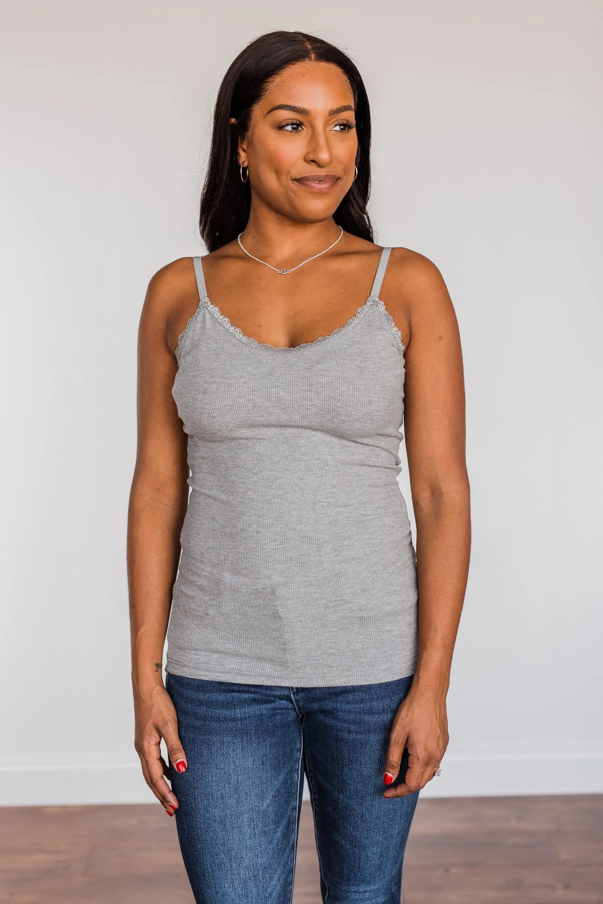 Pulse Basics Finding The One Layering Tank- Grey - Image 6