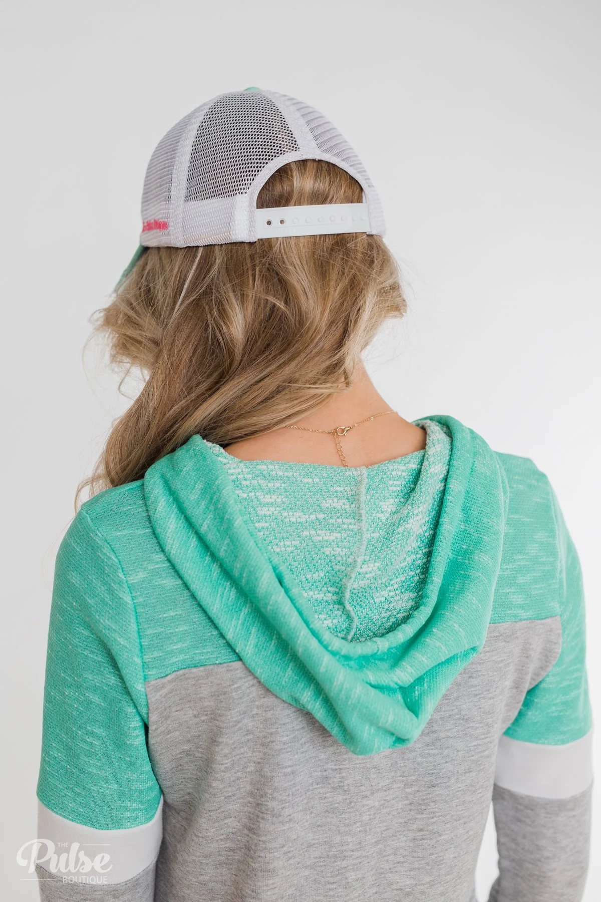 Pulse Distressed Ball Cap- Turquoise - Image 10