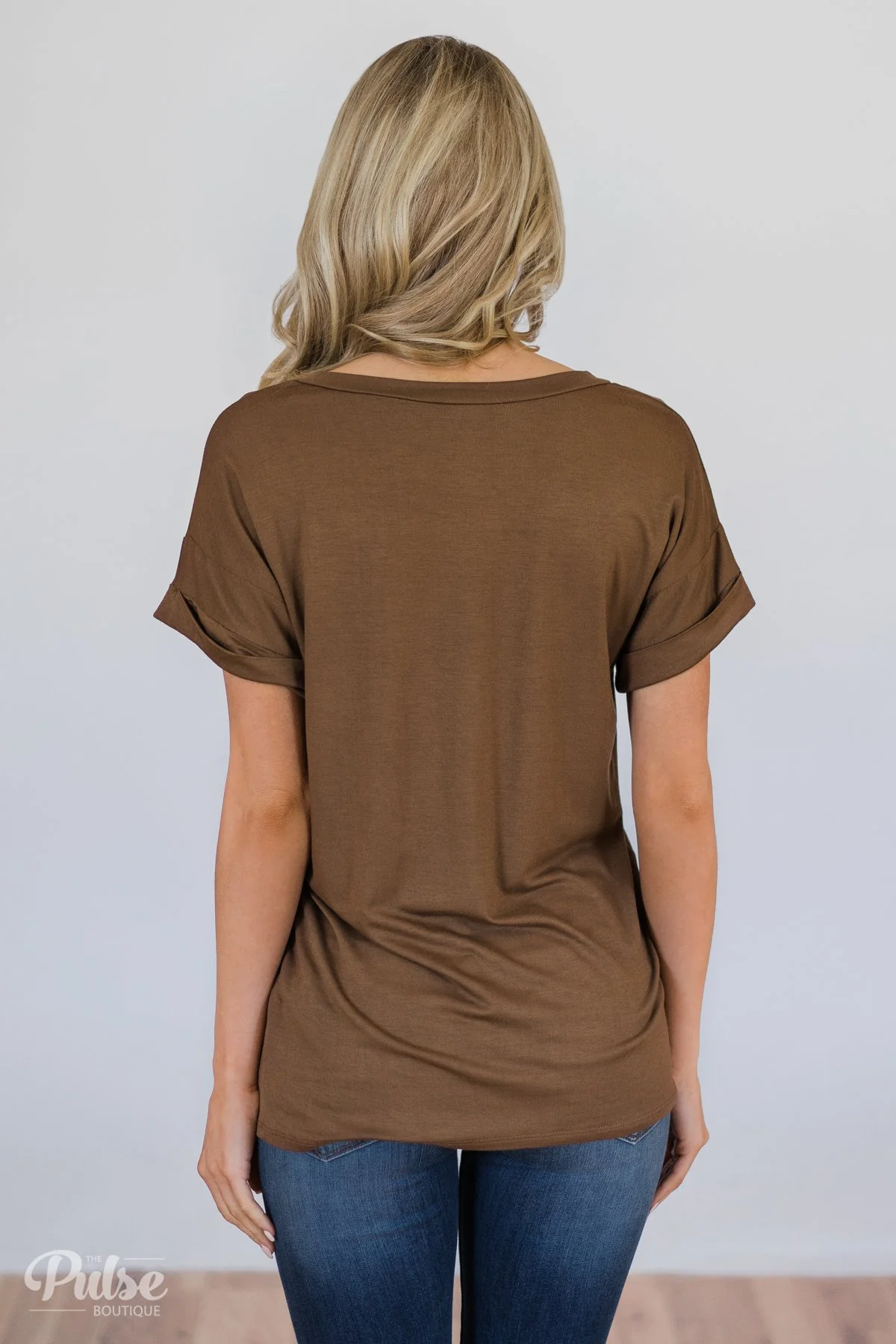 The Perfect Pocket Tee - Brown - Image 8