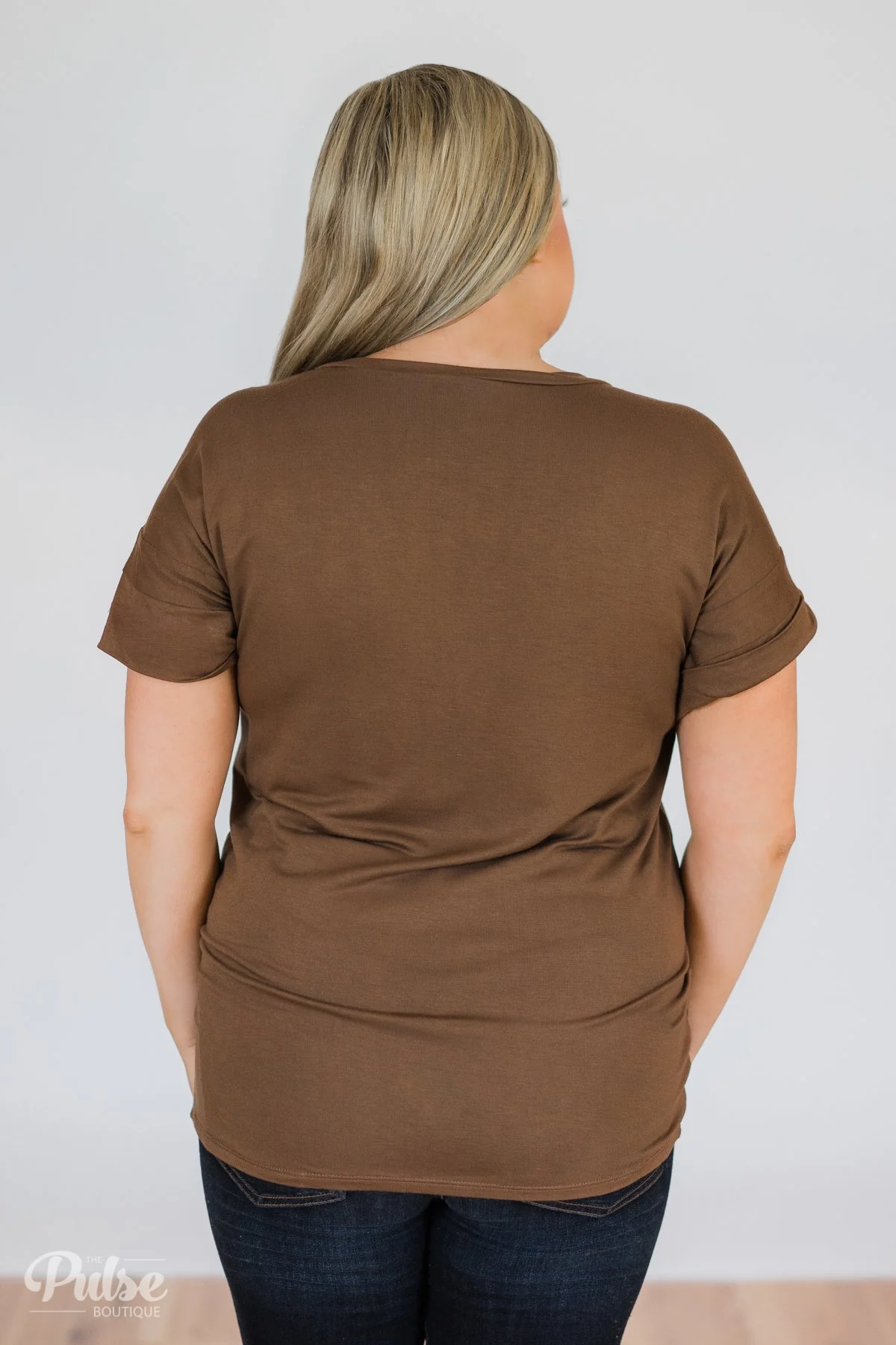 The Perfect Pocket Tee - Brown - Image 9