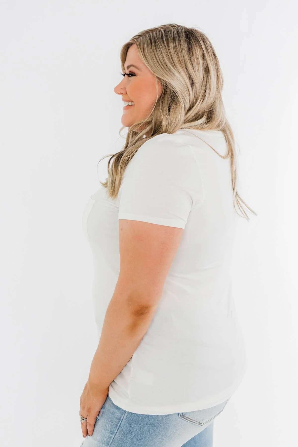 This is Me Notch Pocket Top- Off White - Image 10