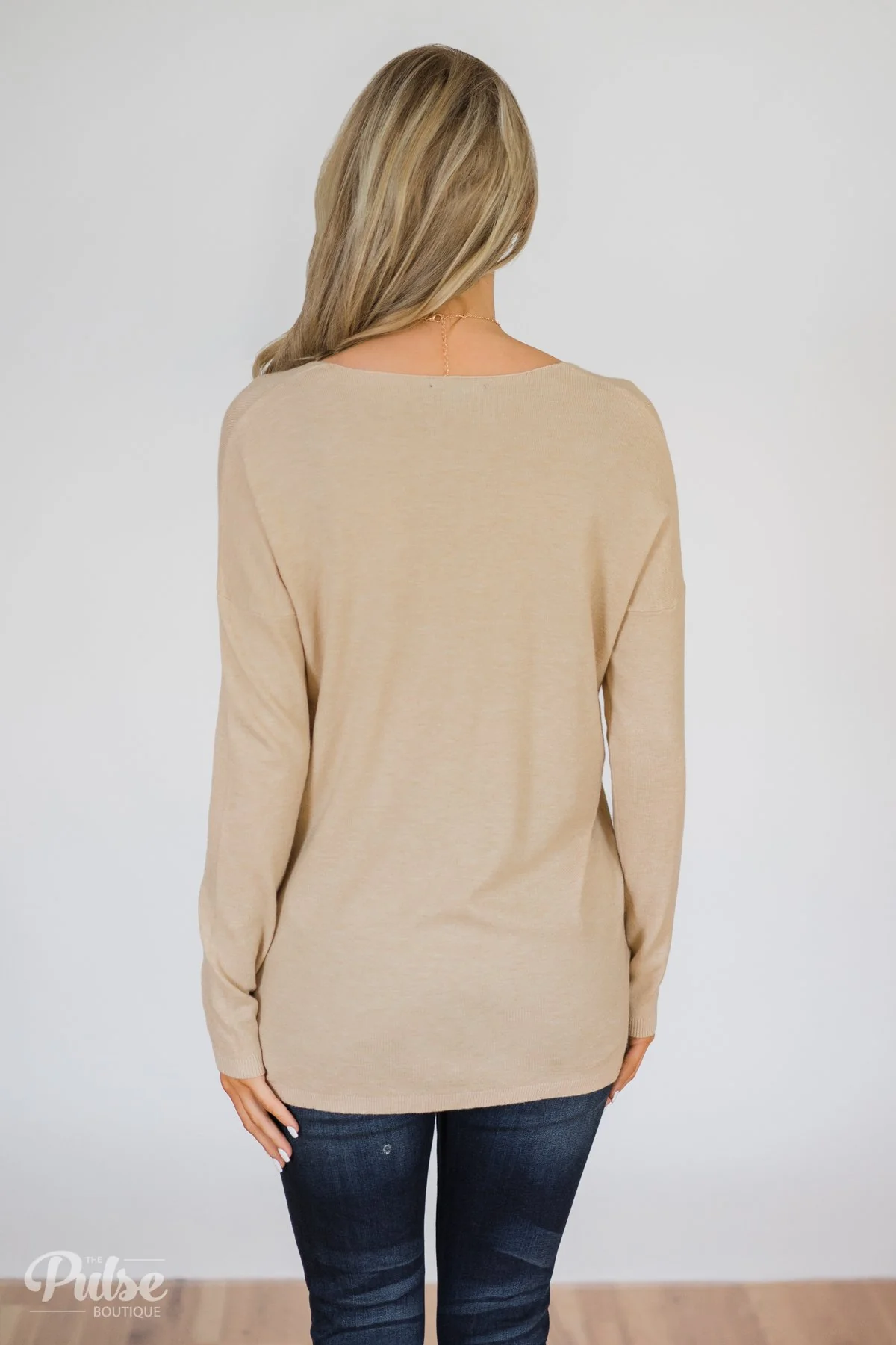 Truly Yours Sweater- Oatmeal - Image 5
