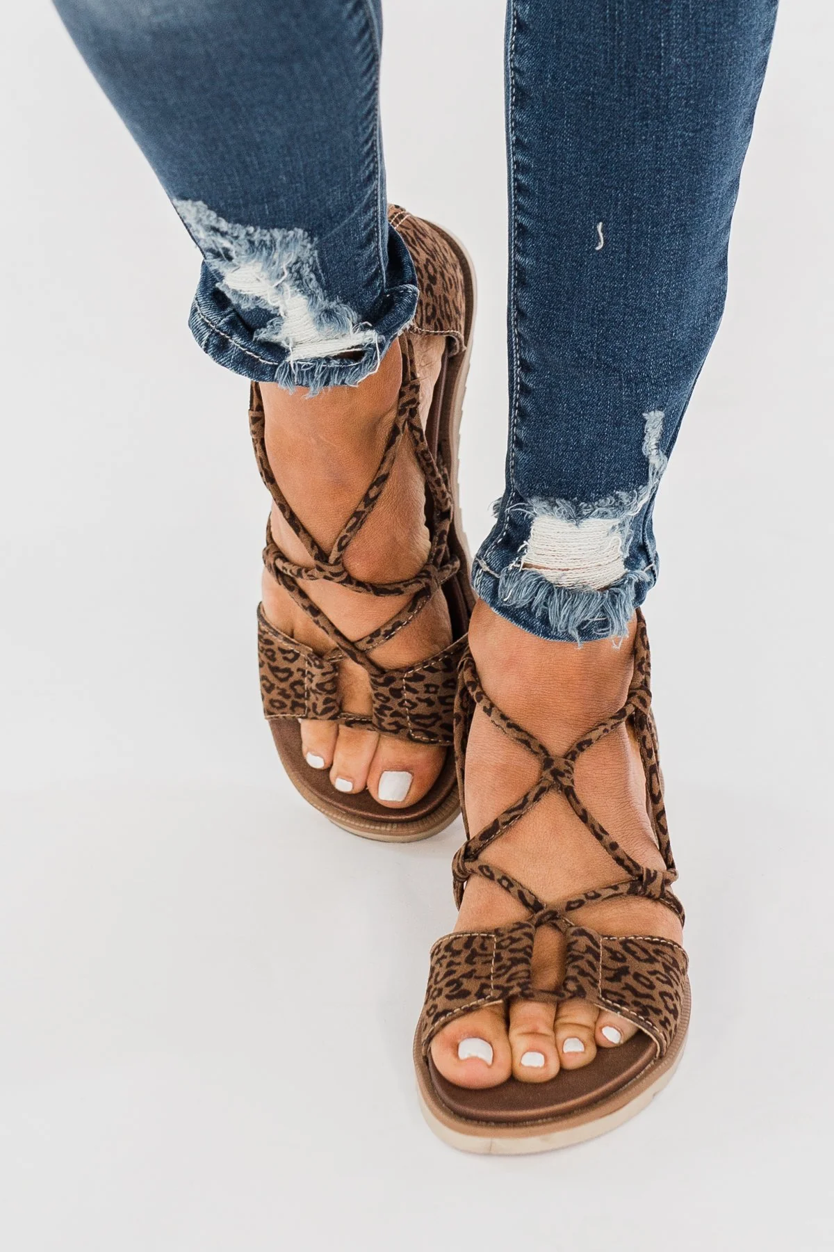Very G Destiny Sandals- Tan Leopard - Image 3