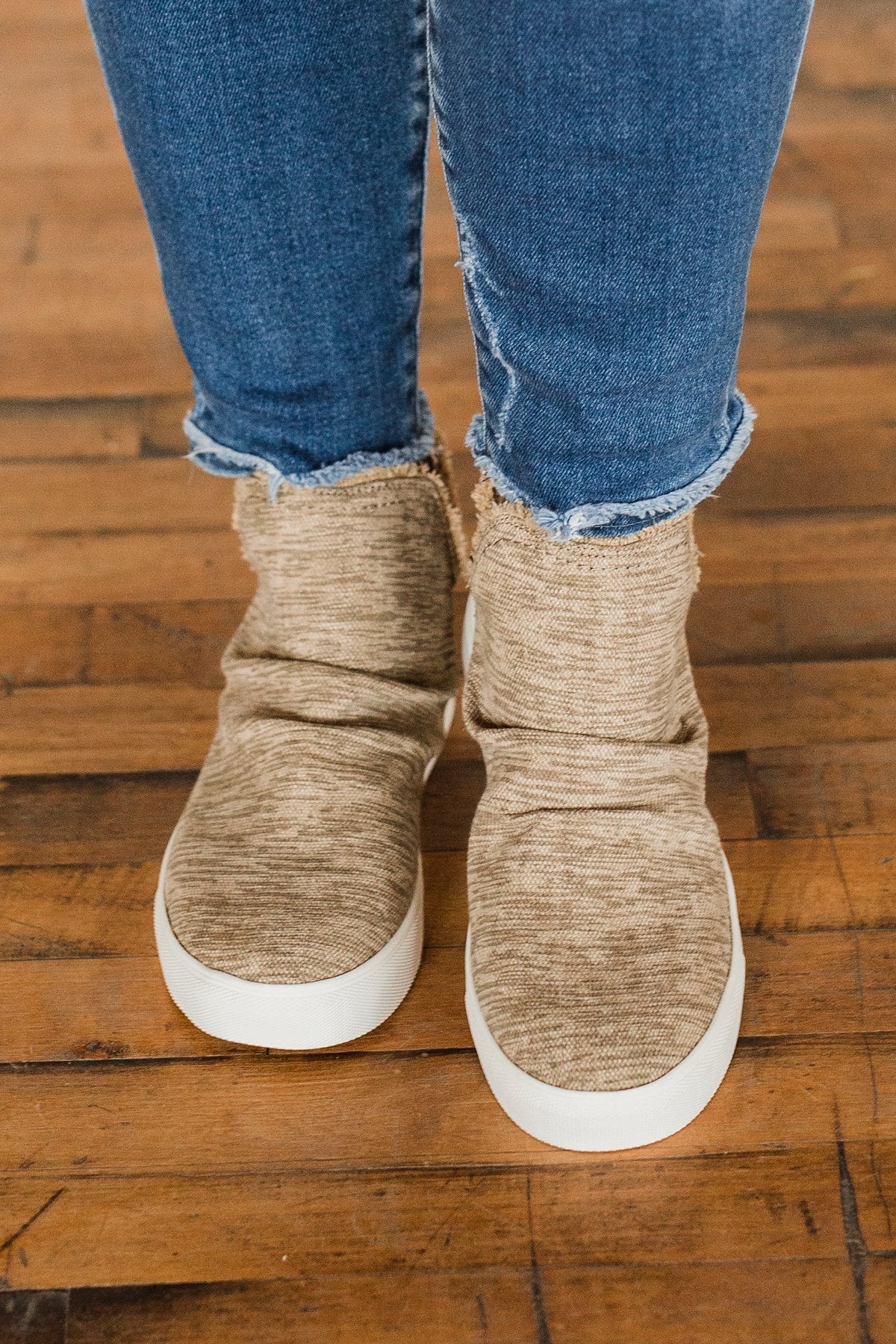 Very G Josie High Top Sneakers- Tan - Image 6