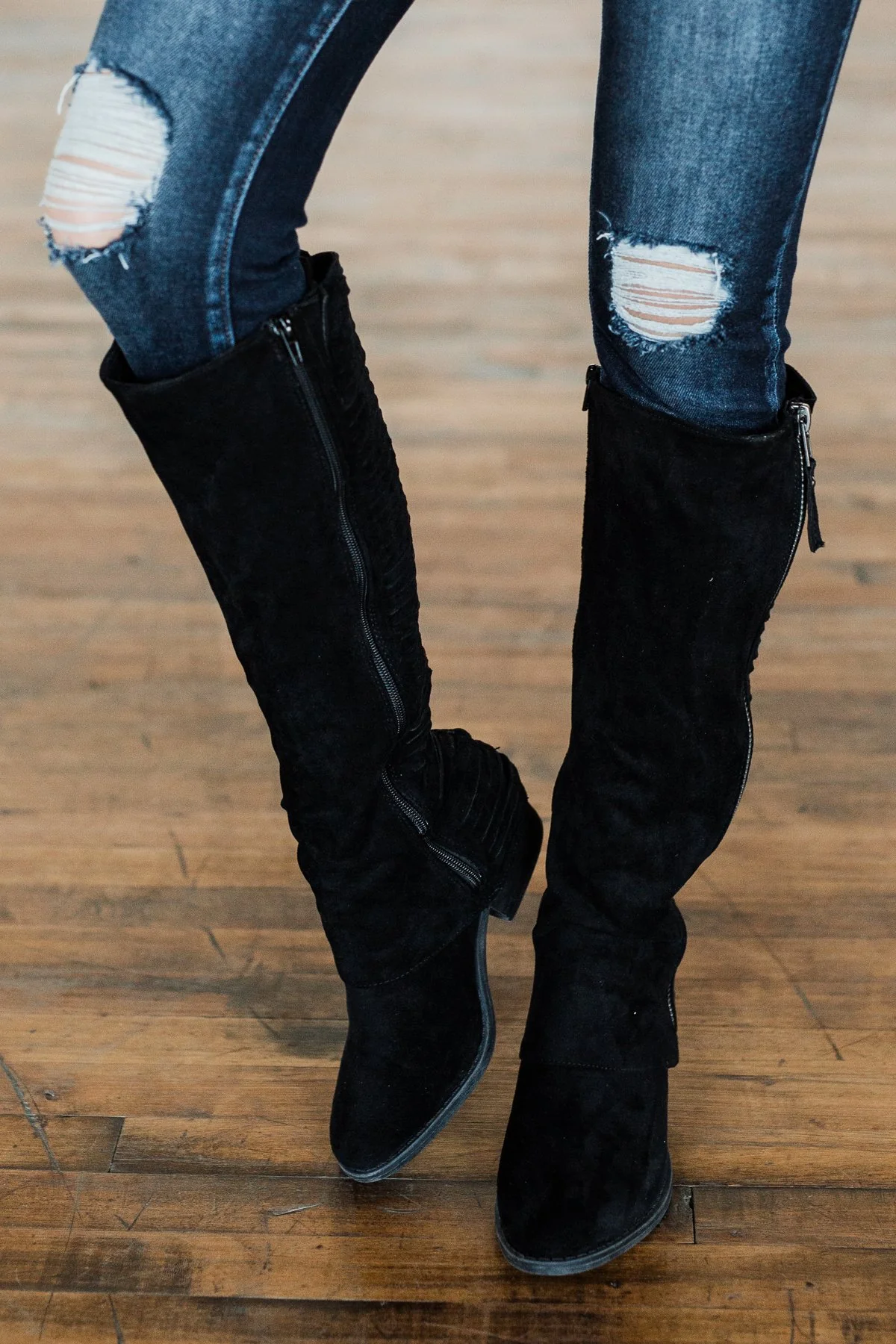 Very G Strips Galore Boots- Black - Image 4